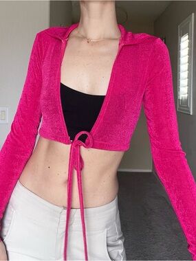 Long sleeve crop top
